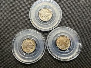 1916, 1917 and 1918 Buffalo Nickels