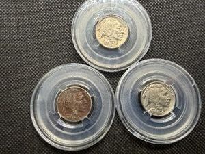 1930, 1931 S, 1934 Buffalo Nickels