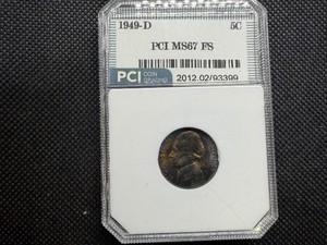1949 D Jefferson 5C PCI MS 67 FS