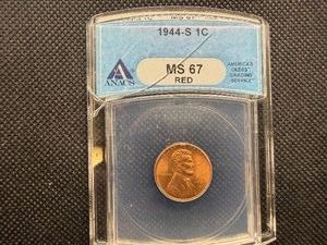 1944 S 1C ANACS MS67 Red