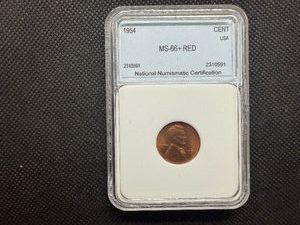 1954 1C NNC MS66 Red
