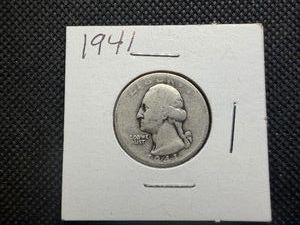 1941 Silver Washington Quarter