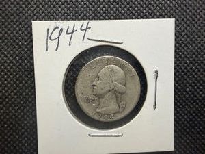 1944 Silver Washington Quarter