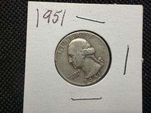 1951 Silver Washington Quarter