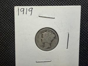 1919 Silver Mercury Dime