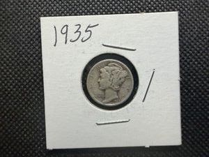 1935 Silver Mercury Dime