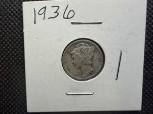 1936 Silver Mercury Dime