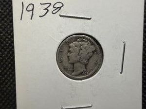 1938 Silver Mercury Dime