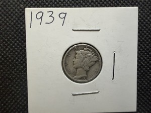 1939 Silver Mercury Dime
