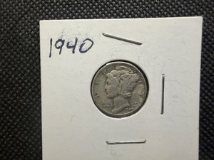 1940 Silver Mercury Dime
