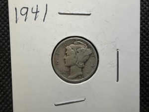 1941 Silver Mercury Dime