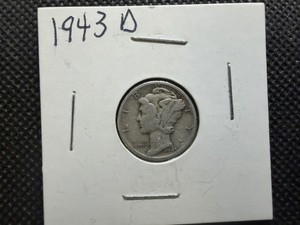 1943 D Silver Mercury Dime