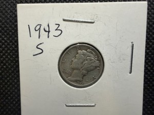 1943 S Silver Mercury Dime