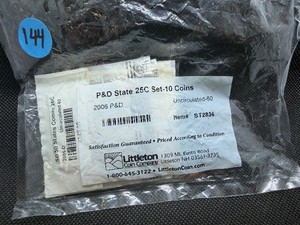 2006 P&D State Quarter Ten Coin Set Uncirculated-60 in Littleton Packaging