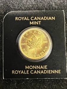 2023 CANADIAN MAPLE LEAF 1 GRAM .9999 FINE GOLD