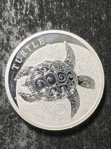2 TROY OZ .999 FINE SILVER 2024 TURTLE
