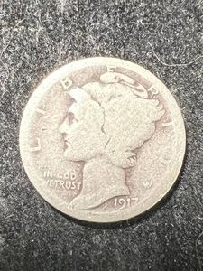 1917 US MERCURY DIME