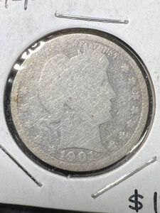 1901 US BARBER QUARTER