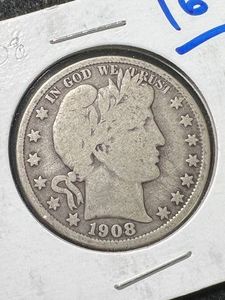 1908-O US BARBER HALF DOLLAR