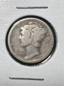1921 US MERCURY DIME