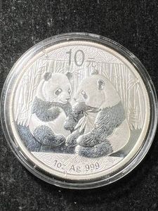2009 CHINESE PANDA 1 TROY OZ .999 FINE SILVER IN AIRTITE