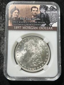 1897 US MORGAN SILVER DOLLAR SLABBED