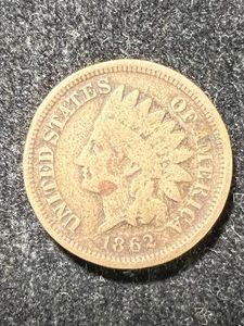 1862 US INDIAN HEAD CENT