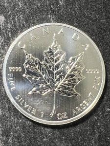 2013 CANADIAN MAPLE LEAF 1 TROY OZ .9999 FINE SILVER