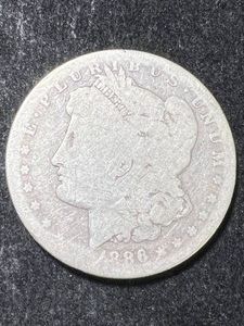 1886-S US MORGAN SILVER DOLLAR