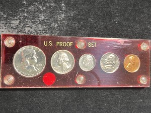 1958 US PROOF SET IN HARDCOVER CASE