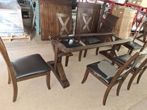 7 peice dining table set