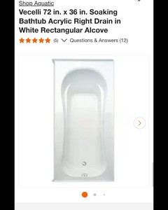 72x36 bathtub