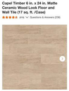540sqft capel timber ceramic tile