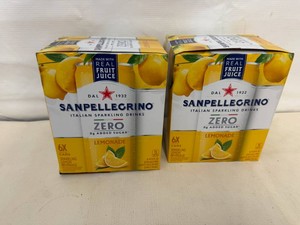 2x 6ct Sanpellegino Zero Italian Sparkling Lemonade