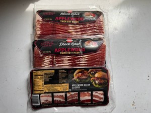 3x 12oz Hormel Black Label Applewood Thick Cut Bacon