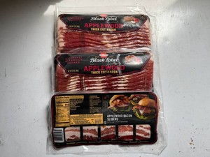 3x 12oz Hormel Black Label Applewood Thick Cut Bacon