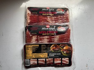 3x 12oz Hormel Black Label Applewood Thick Cut Bacon