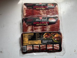 3x 12oz Hormel Black Label Applewood Thick Cut Bacon
