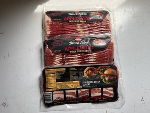 3x 12oz Hormel Black Label Applewood Thick Cut Bacon