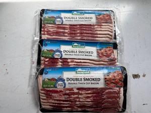 3x 12oz Farmland Double SmokedDouble Thick Cut Bacon