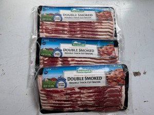 3x 12oz Farmland Double SmokedDouble Thick Cut Bacon