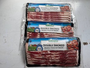 3x 12oz Farmland Double SmokedDouble Thick Cut Bacon