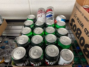 Variety of Pop in Cans