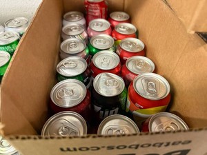 Variety of Pop in Cans