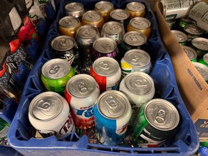 Variety of Pop in Cans
