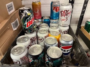 Variety of Pop in Cans