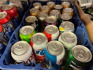 Variety of Pop in Cans