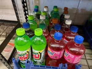 Variety of Bottled Pop