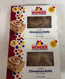 2x Wonder Glazed Cinnamon Rolls