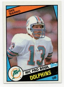 1984 Topps Football Dan Marino #123 Rookie Card